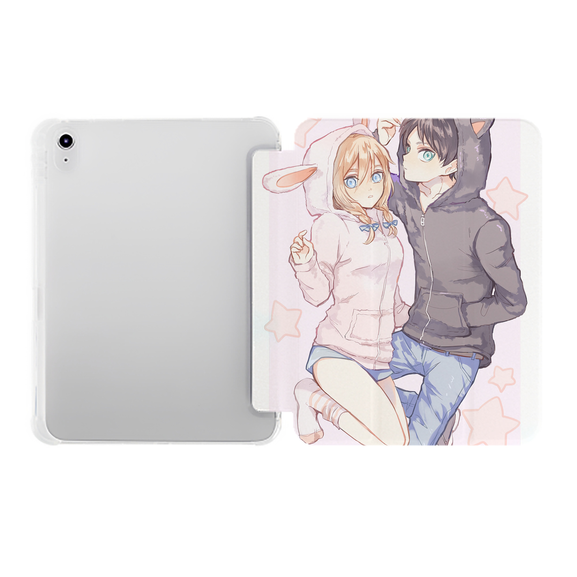 （画像用） 進撃の巨人 Attack on Titan IPad ケース ペン収納付き 三つ折りスタンド PUレザー×シリコン 対応機種9.5/10.5/10.9インチ
